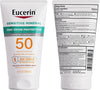 Eucerin Sun Sensitive Mineral Sunscreen Lotion SPF 50 with Zinc Oxide Protection, Hypoallergenic Sunscreen for Sensitive Skin, Oxybenzone and Octinoxate Free, 4 Fl Oz Tube