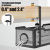 Cinati Under Desk Cable Management Tray Black, Cable Management Under Desk No Drill, Cable Tray with Clamp for Desk Wire Management,Desk Cable Management Box for Office, Home - No Damage to Desk