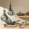Nonstick Frying Pan Skillet, Swiss Granite Coating Omelette Pan, Healthy Stone Cookware Chef's Pan, PFOA Free 24 Cm