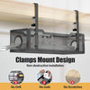 Cinati Under Desk Cable Management Tray Black, Cable Management Under Desk No Drill, Cable Tray with Clamp for Desk Wire Management,Desk Cable Management Box for Office, Home - No Damage to Desk