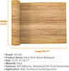 VEELIKE 15.7''x118'' Brown Wood Wallpaper Waterproof Peel and Stick Wood Vinyl Film Self Adhesive Removable Wood Grain Contact Paper Decorative Wall Covering for Cabinets Countertops Furniture Bedroom