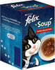 Purina Felix Soup Tender Strips (With Beef, Chicken, Lamb), Blue