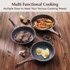 Nonstick Frying Pan Skillet, Swiss Granite Coating Omelette Pan, Healthy Stone Cookware Chef's Pan, PFOA Free 20 Cm