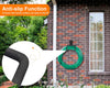 PeoMev 2pcs Heavy Duty Hose Hanger Garden Hose Storage Black Water Hose Holders for Outside Wall Mount Garden Hose Reel Hose Stand