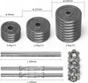 PROIRON Cast Iron Weight Plates Set 1.25kg,2.5kg,5kg,10kg (Choice of Sizes) for 1