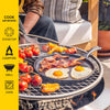 L9Og3 Griddle Pre-Seasoned Round Pan Perfect For Pancakes, Pizzas, And Quesadillas, Black, W 27.0 X H 3.8 X L 40.3 cm, Cast Iron, 10.5 Inch (Pack Of 1)