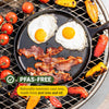 L9Og3 Griddle Pre-Seasoned Round Pan Perfect For Pancakes, Pizzas, And Quesadillas, Black, W 27.0 X H 3.8 X L 40.3 cm, Cast Iron, 10.5 Inch (Pack Of 1)