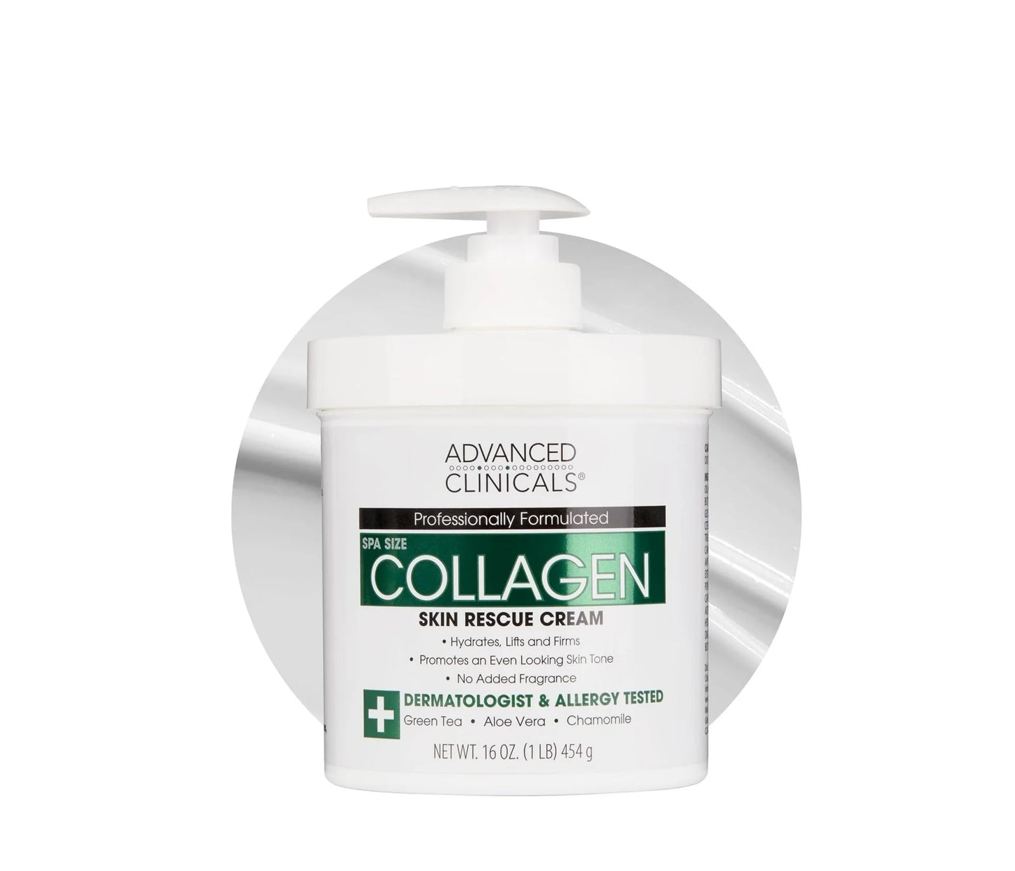 Advanced Clinicals - Spa Size Collagen Skin Rescue Cream
