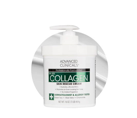 Advanced Clinicals - Spa Size Collagen Skin Rescue Cream