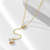 S925 Sterling Silver Y-Shaped Tassel Clavicle Necklace Jewelry