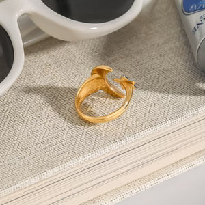 Starry Titanium Steel Ring For Women