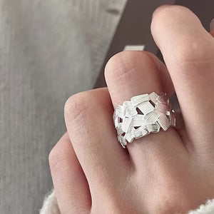 Unique Designer-Style Fragment-Mosaic Ring For Women