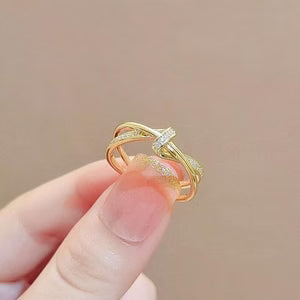 Vintage Niche Light Luxury Adjustable Ring For Women, Stylish & Unique Design Index Finger Ring