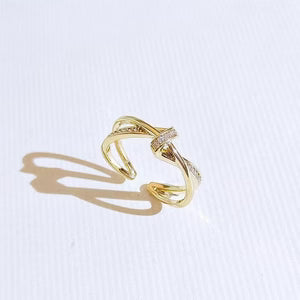 Vintage Niche Light Luxury Adjustable Ring For Women, Stylish & Unique Design Index Finger Ring