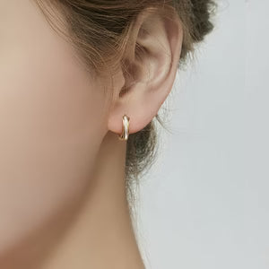 Womens Chic Niche Cross-design Earrings